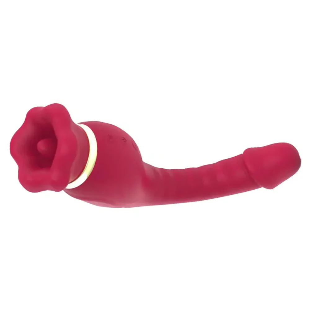 Vibrador Ponto G com Sucção e Língua Rotativa 360° (3417) recarregável — foto 9