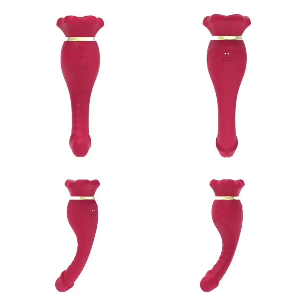 Vibrador Ponto G com Sucção e Língua Rotativa 360° (3417) recarregável — foto 3
