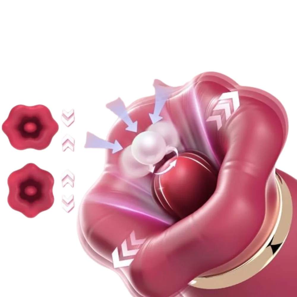 Vibrador Ponto G com Sucção e Língua Rotativa 360° (3417) recarregável — foto 7
