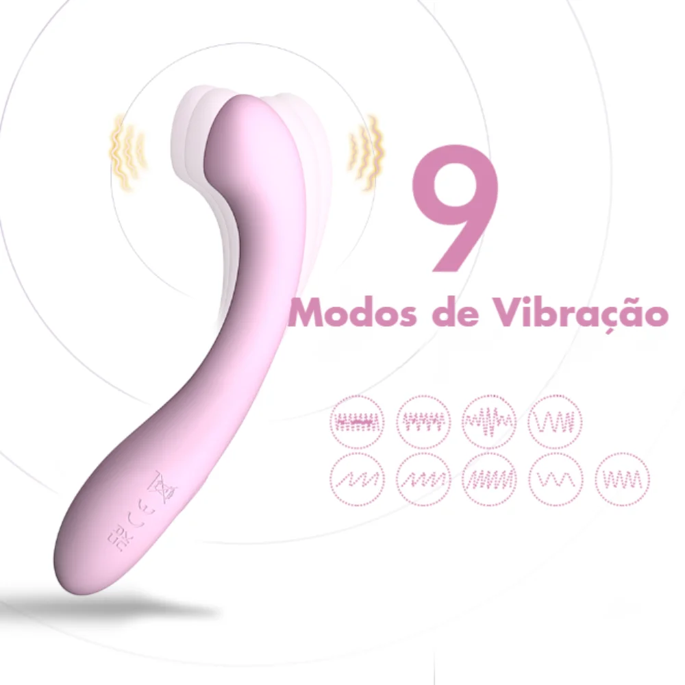 Mini vibrador soft curve ponto G (2522) recarregável — foto 7