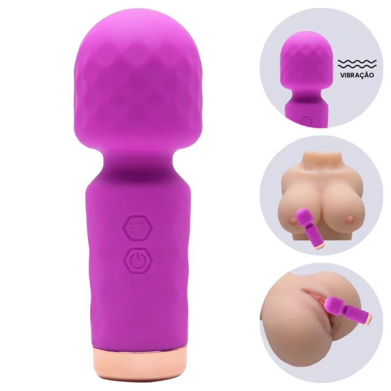 Hero -Mini Varinha Mágica com 10 intensidades (2149) recarregavél