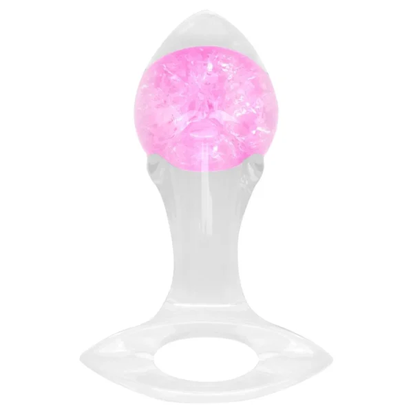 Plug P Anal Silicone Esfera Vidro Seta (147P)