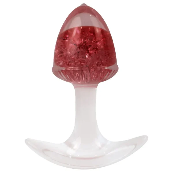 Plug Anal P Bolota Esfera Vidro 8,7 X 6,5Cm (PL149P) tamanho P