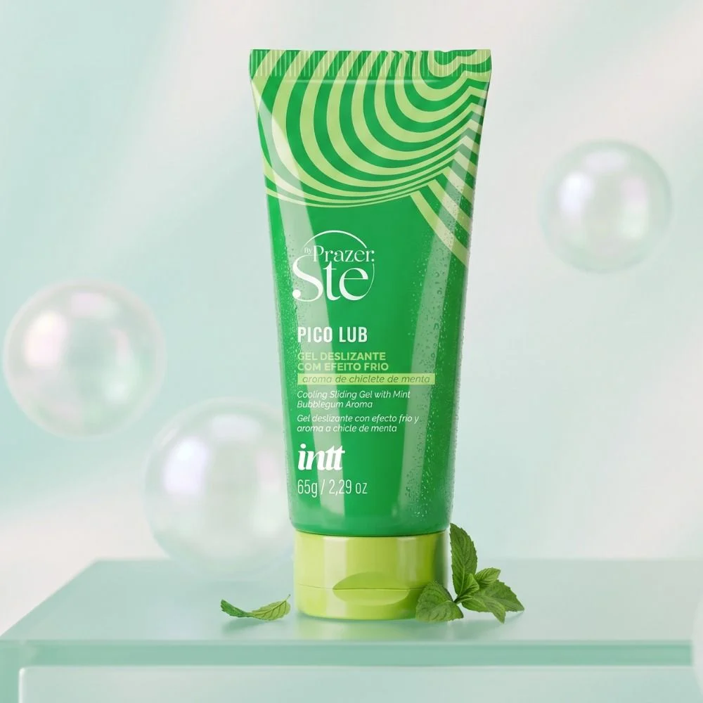 Pico Lub by prazer sté gel deslizante com aroma de chiclete de menta e efeito ice – 65g — foto 1
