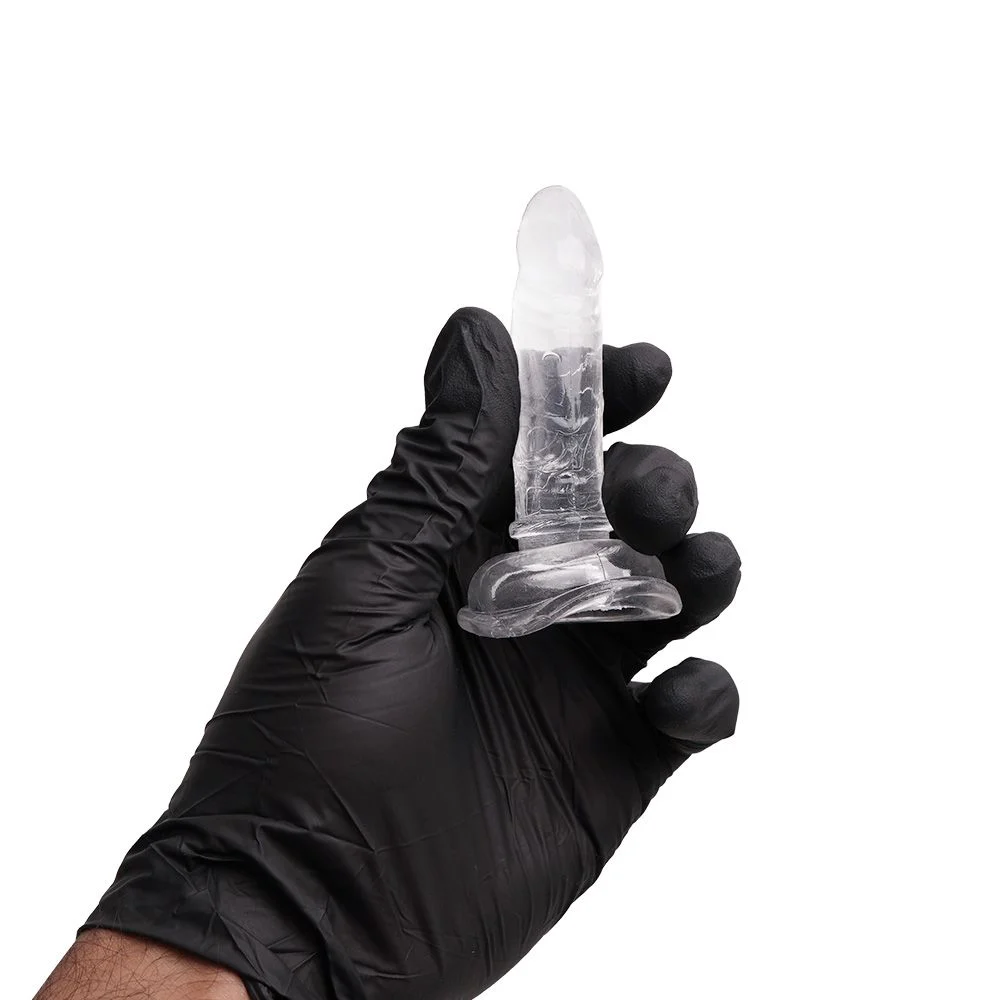 Pênis Silicone Jelly Maciço Ventosa 9 X 1,5cm (ssj001) transparente — foto 2