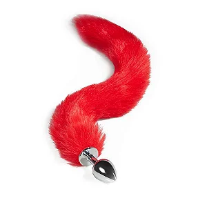 PLUG DE METAL COM RABO vermelho - M — foto 1