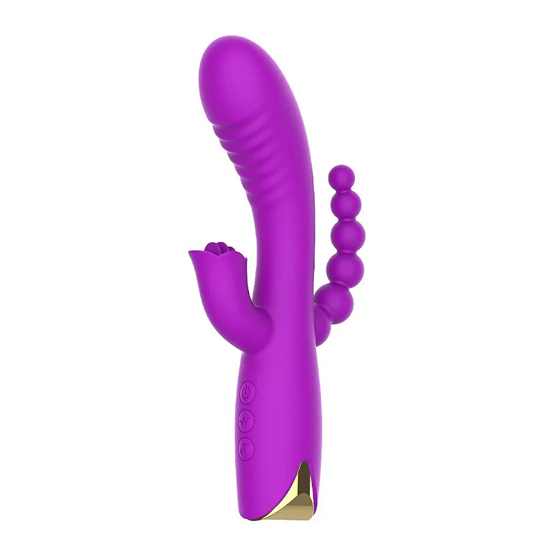 Vibrador com Estimulador de Clitóris e Ânus (LB0016) — foto 1