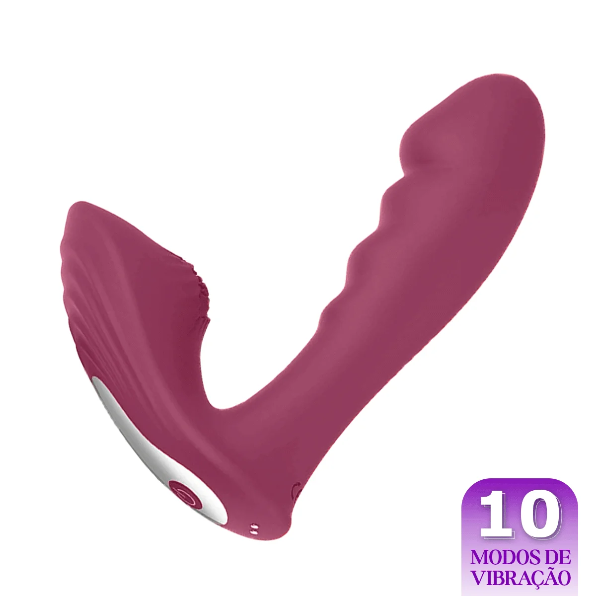Vibrador Penetrável com Estimulador de Clitóris Texturizado (GM-421) — foto 1