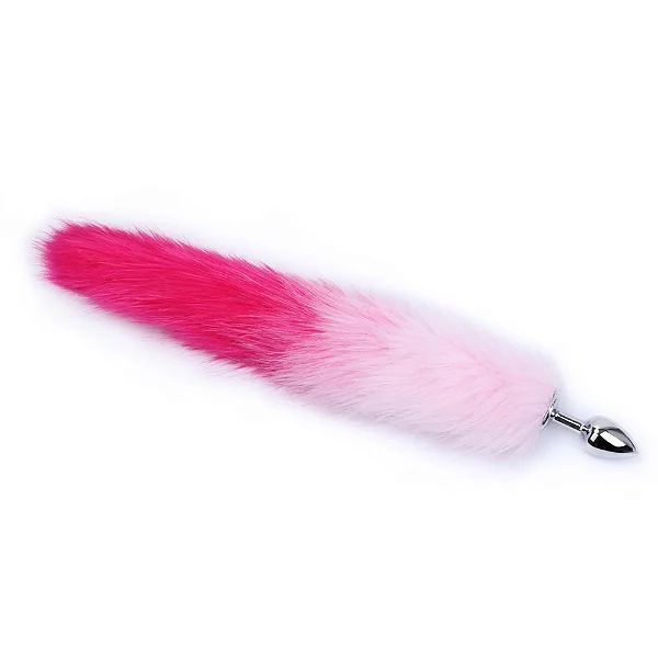 PLUG DE METAL COM RABO rosa com pink - p — foto 1