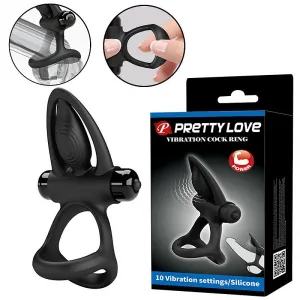 Anel Peniano Duplo com Vibrador (8509) Pretty Love — foto 2