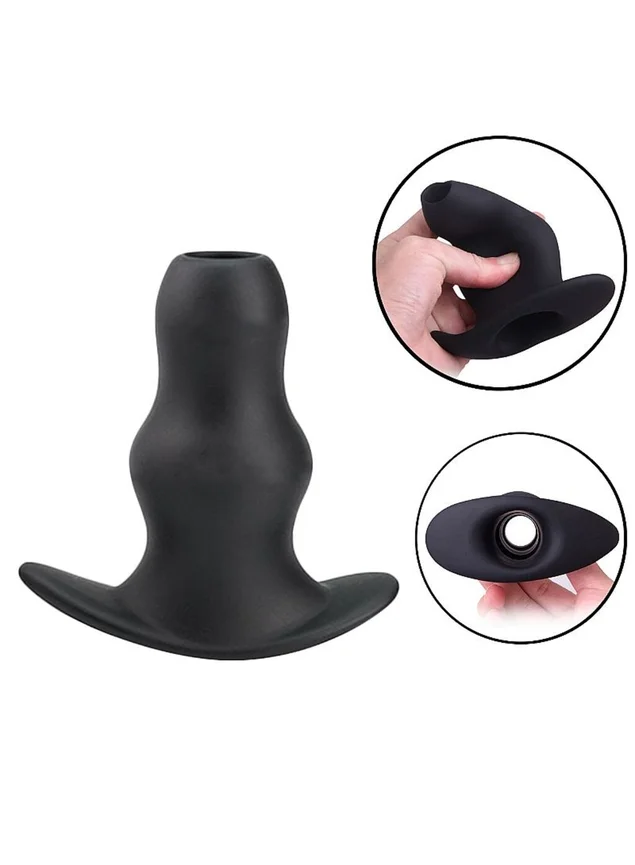 Plug Anal Vazado em Silicone - 9.7 X 4.6 cm (9497) — foto 1