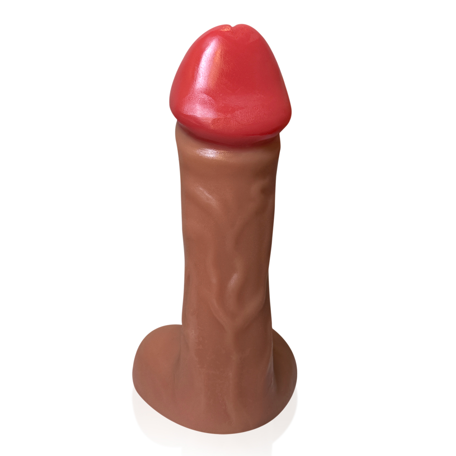 Pênis Thanos 28x8,2cm Gigante Grosso Flexível com Escroto Marrom — foto 5