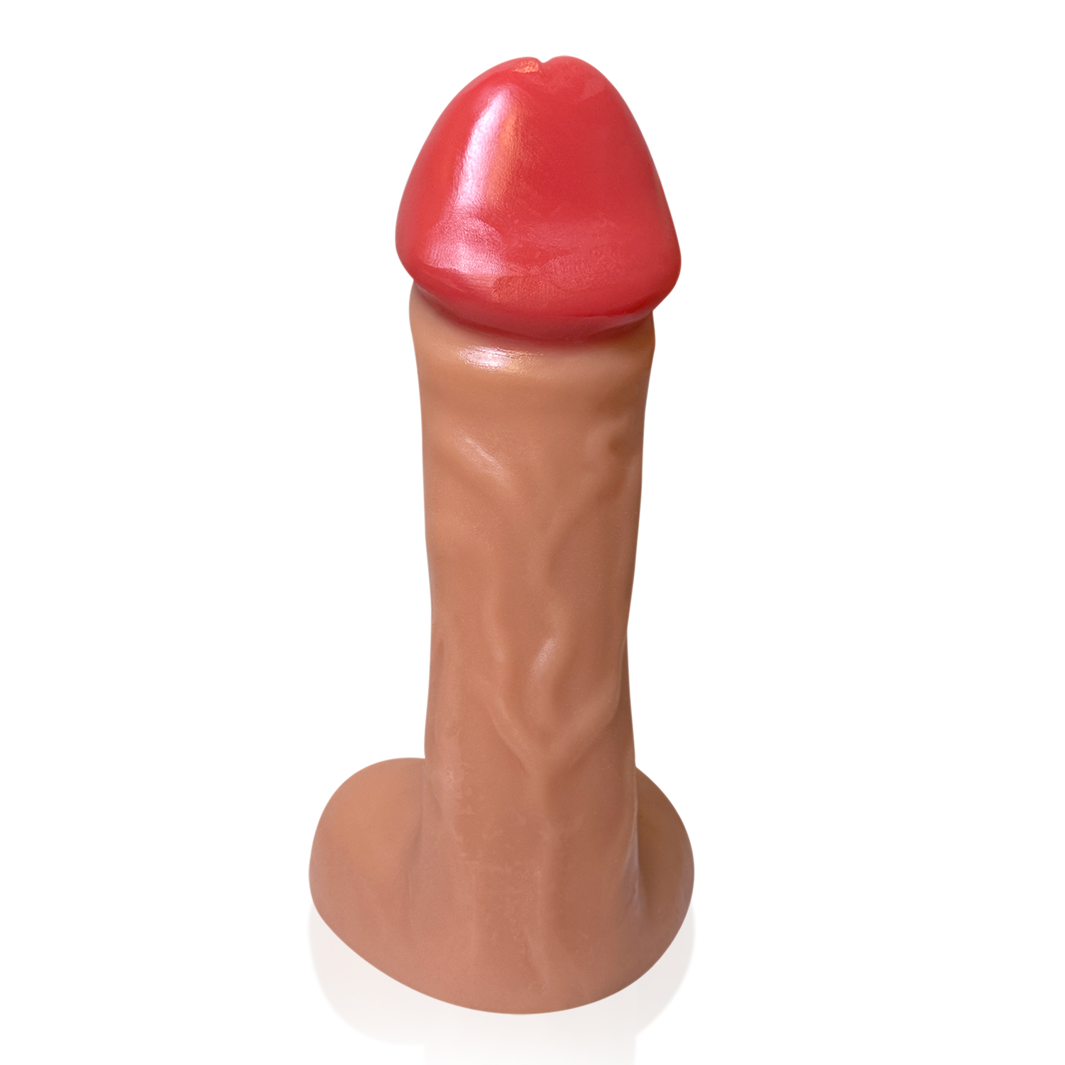 Pênis Thanos 28x8,2cm Com Ventosa Gigante Grosso Flexível e Escroto Bege — foto 3
