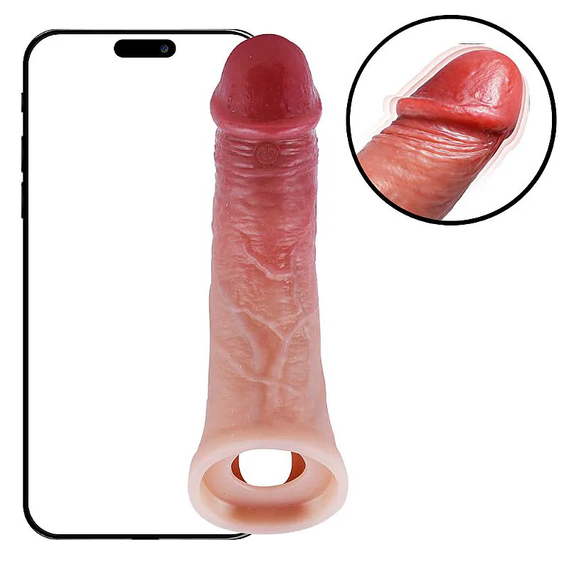 Capa Peniana com Vibro por app de celular (9116) — foto 1