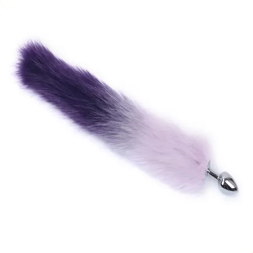 PLUG DE METAL COM RABO lilás com roxo - p — foto 1