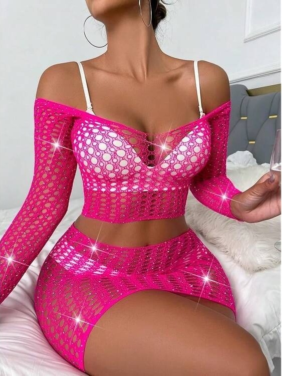 Conjunto Arrastão Fashion Com Strass Babi Vibe Toys — foto 1