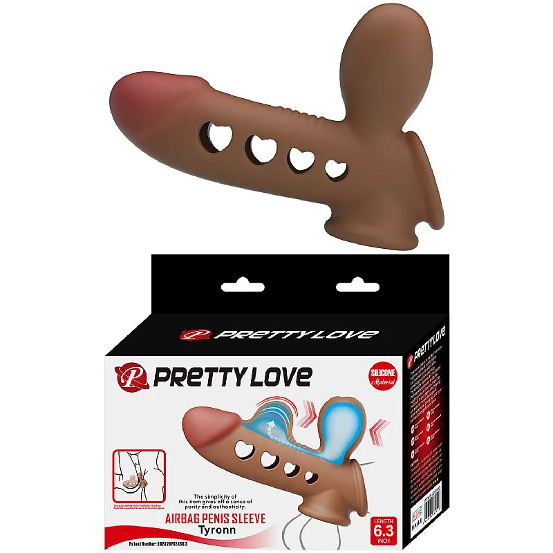 Capa Peniana/Inflável com Anel de Escroto - 16.1 X 4.4 cm (9059) Pretty Love — foto 8