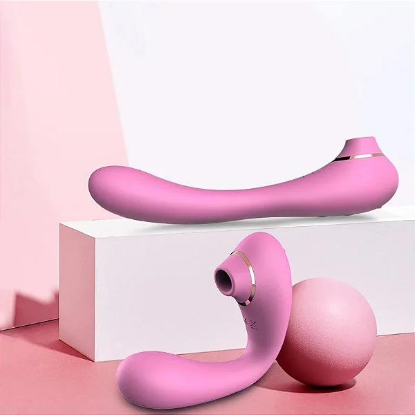 Vibrador Dobrável com pulsação de Clitóris (DB-2000) — foto 1