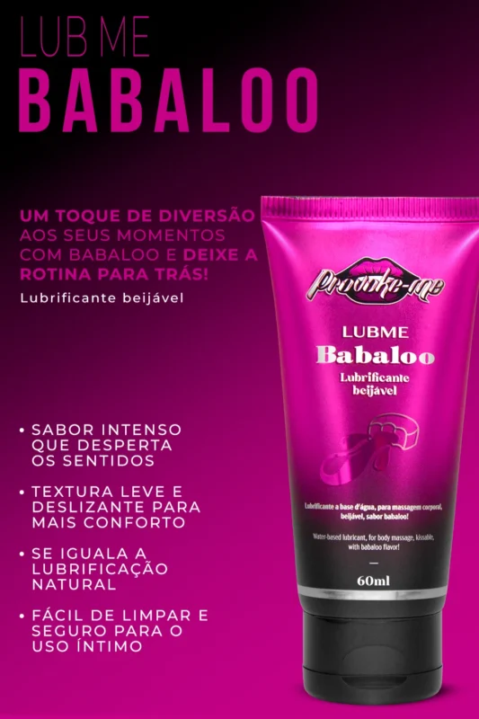 LUBME LUBRIFICANTE BABALOO BEIJÁVEL 60ML