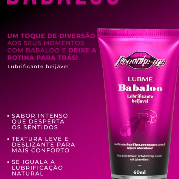 LUBME LUBRIFICANTE BABALOO BEIJÁVEL 60ML
