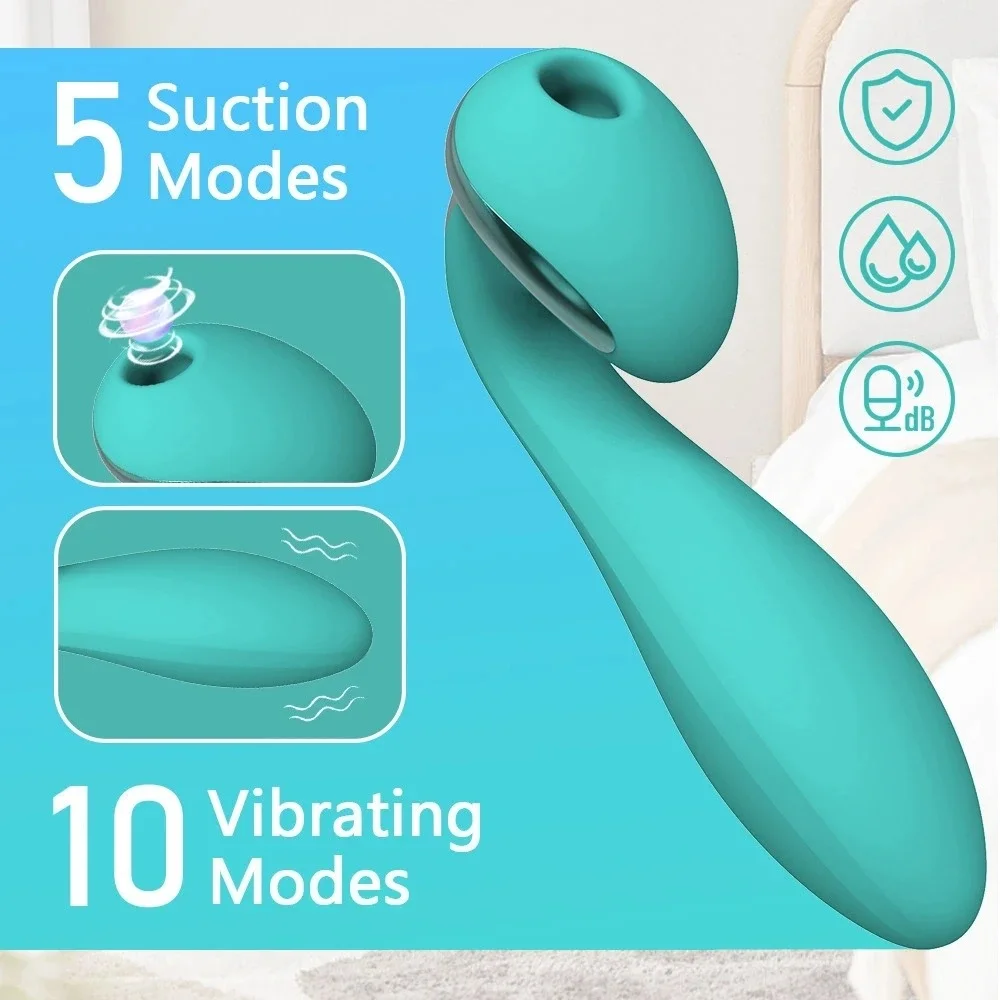 Vibrador com Cabeça pulsadora de Clitóris (HOMI-259) — foto 4