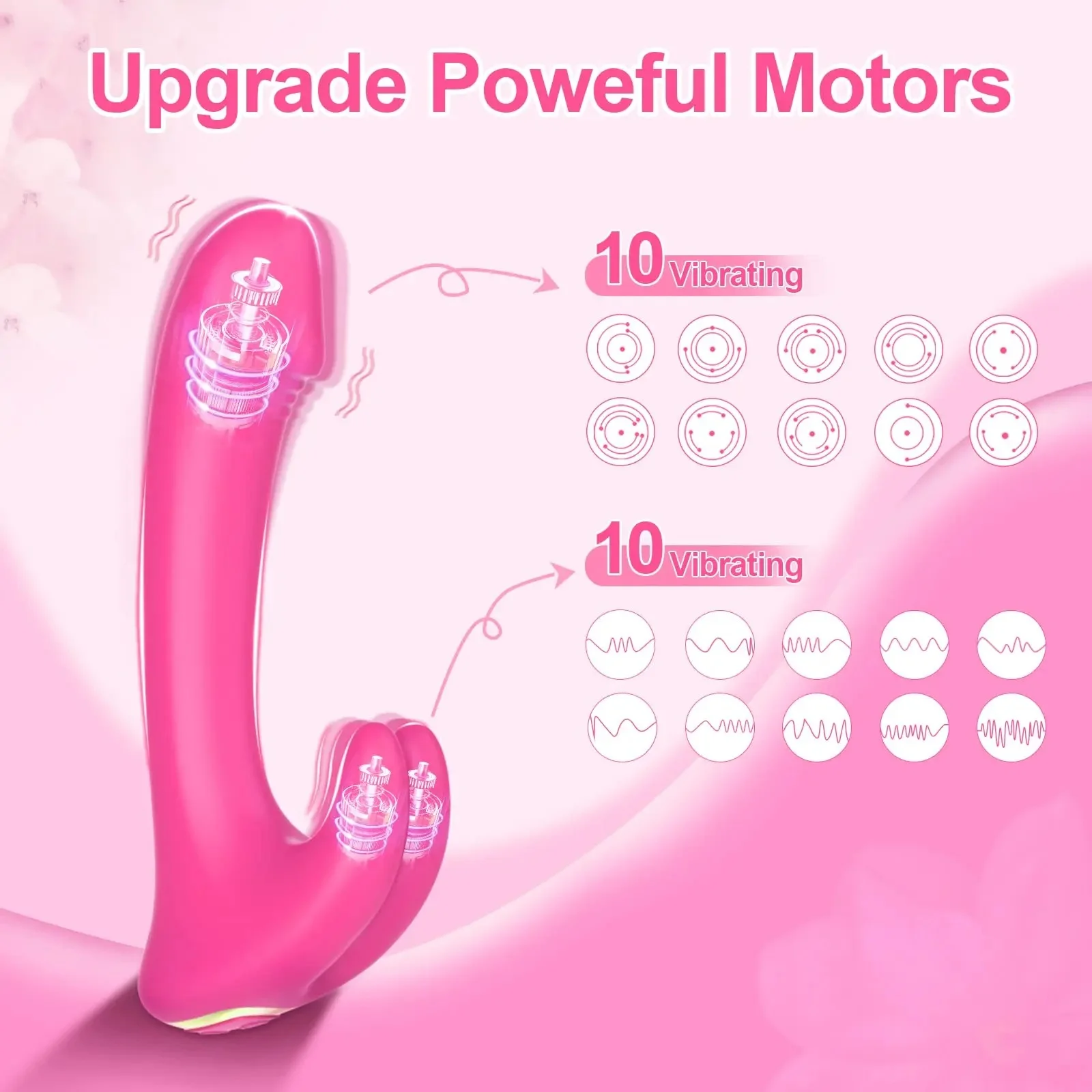 Vibrador Leôncio Penetrável com Estimulador de Clitóris (SN51) — foto 3