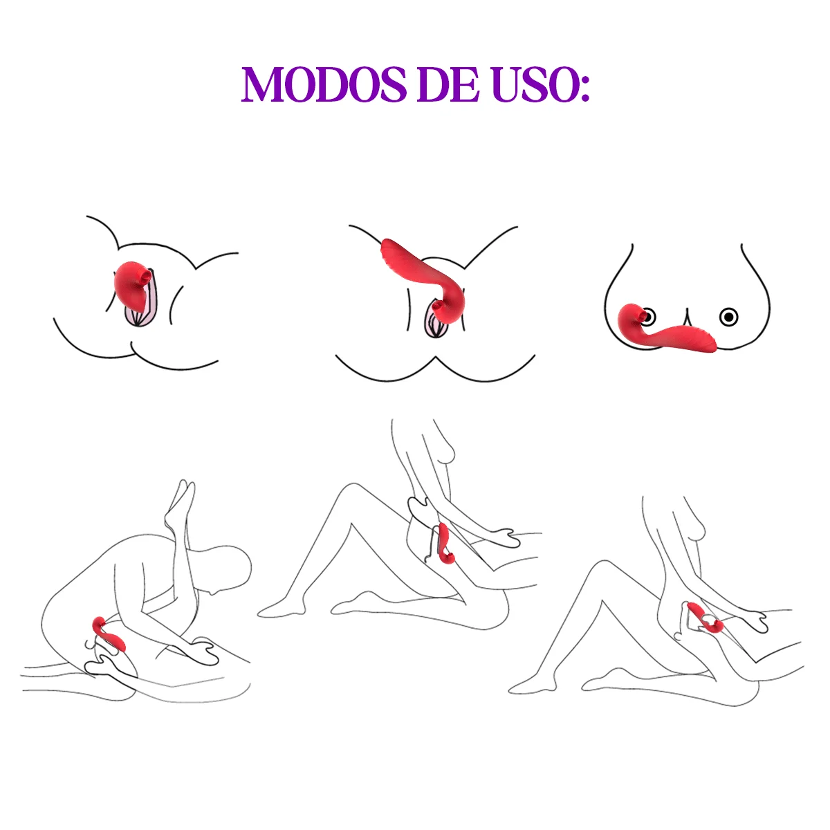 Vibrador de clitóris com pulsação (HB2007) rosa — foto 2