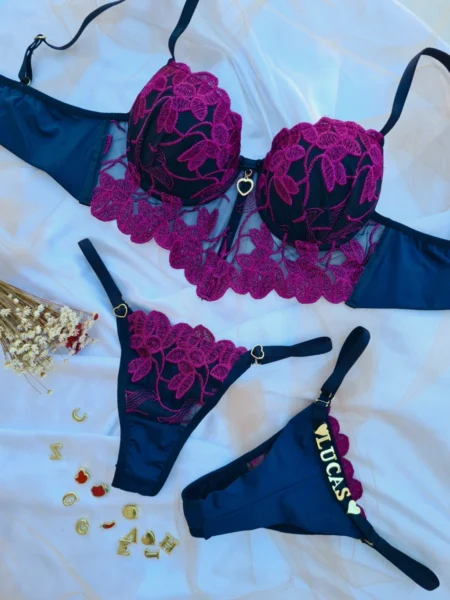 Conjunto (M) CROPED personalizavel (letras não inclusas)