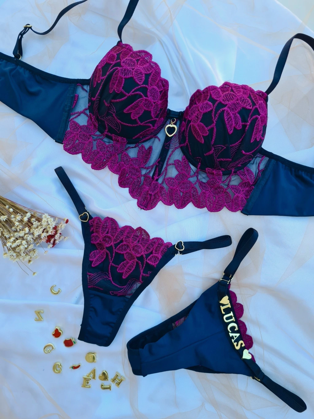 CONJUNTO CROPED PÉTALA Personalizável (G) LETRAS NÃO INCLUSA — foto 1