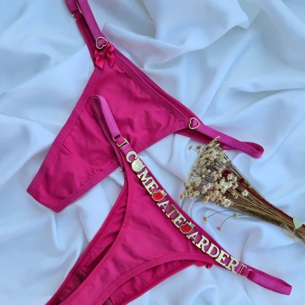 Calcinha personalizável (letras não inclusas) pink