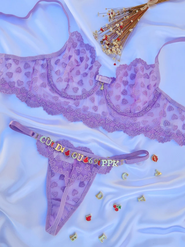 Conjunto (G) com aro e renda personalizavel (letras não inclusas) — foto 3