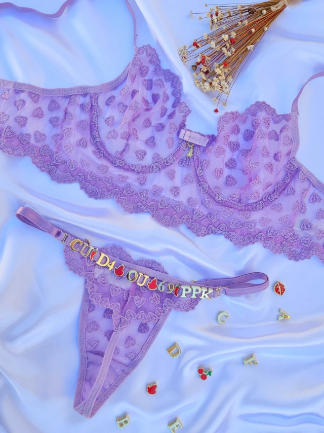 Conjunto (G) com aro e renda personalizavel (letras não inclusas) — foto 5