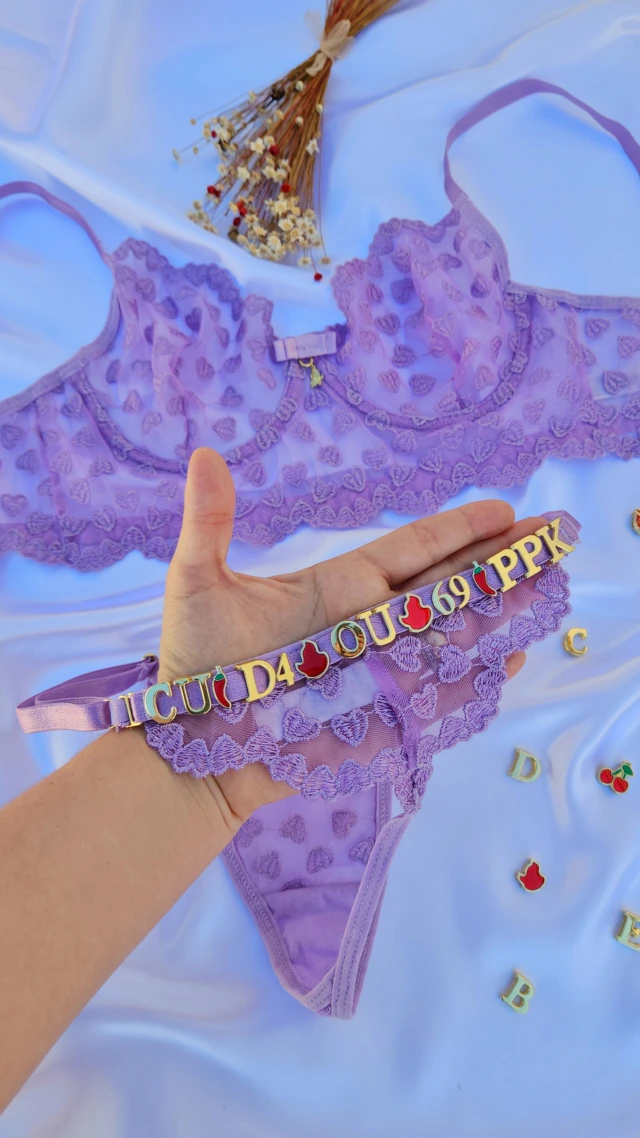 Conjunto (G) com aro e renda personalizavel (letras não inclusas) — foto 2