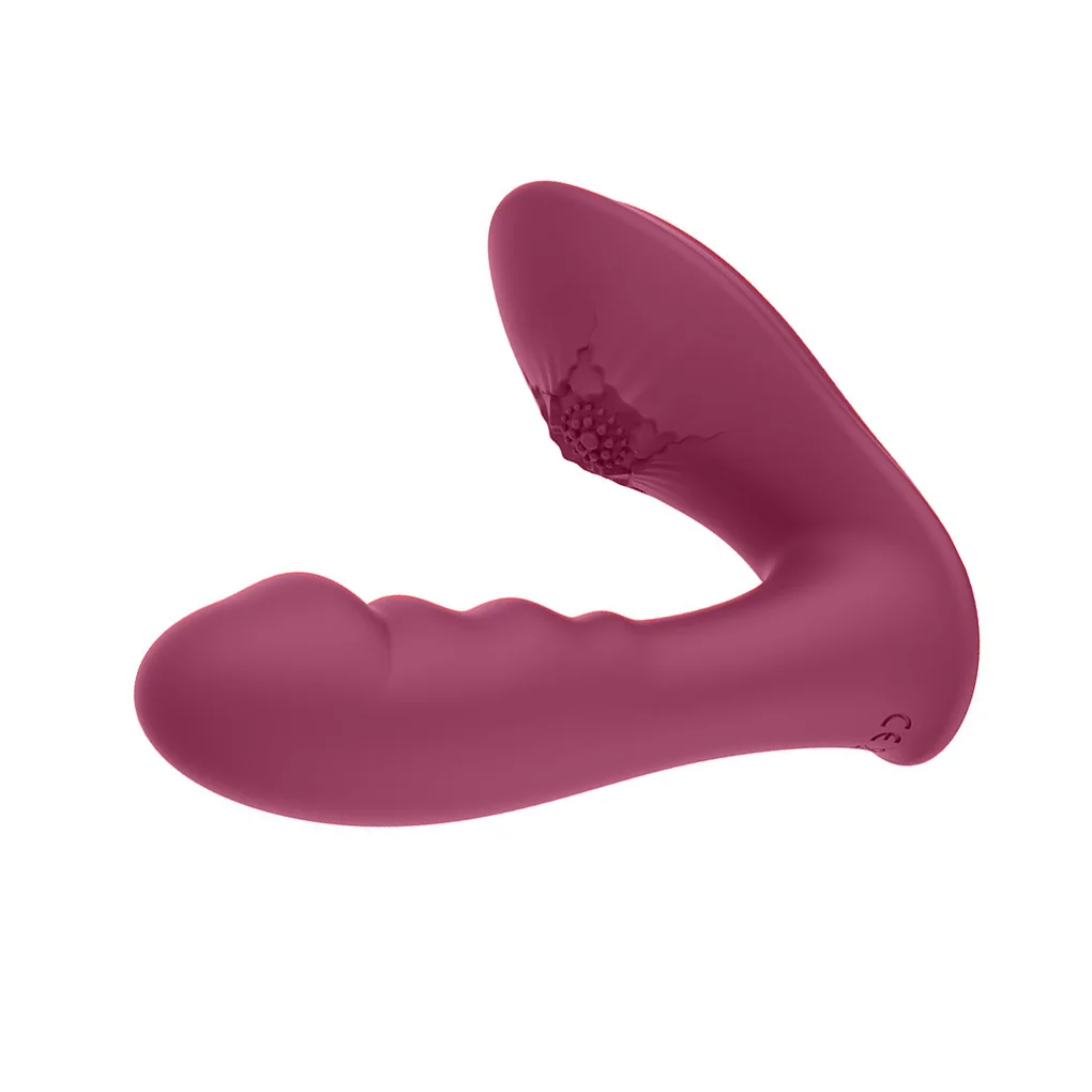 Vibrador Penetrável com Estimulador de Clitóris Texturizado (GM-421) — foto 4