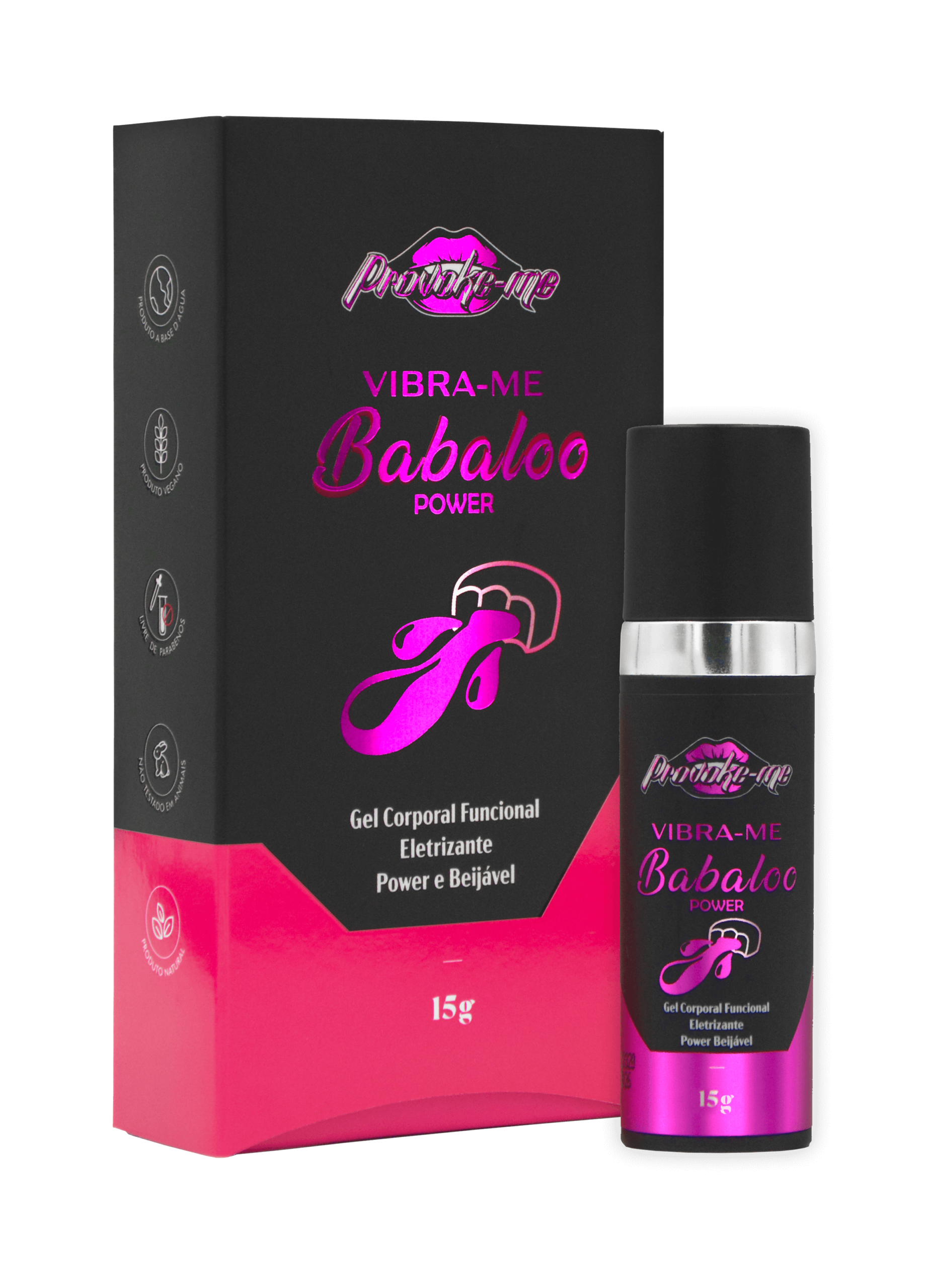 VIBRA-ME BABALOO POWER GEL ELETRIZANTE BEIJÁVEL 15G — foto 1
