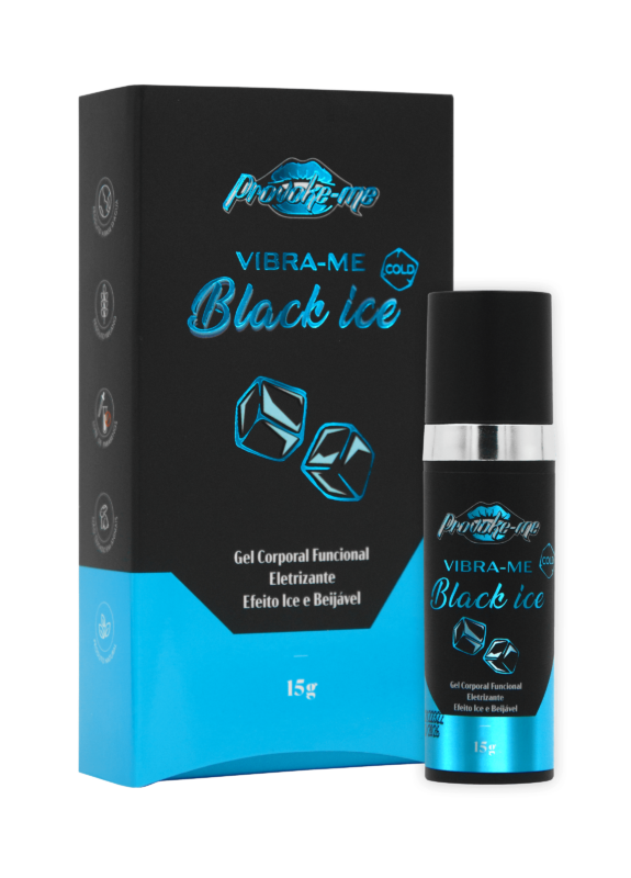 VIBRA-ME BLACK ICE COLD GEL ELETRIZANTE BEIJÁVEL 15G