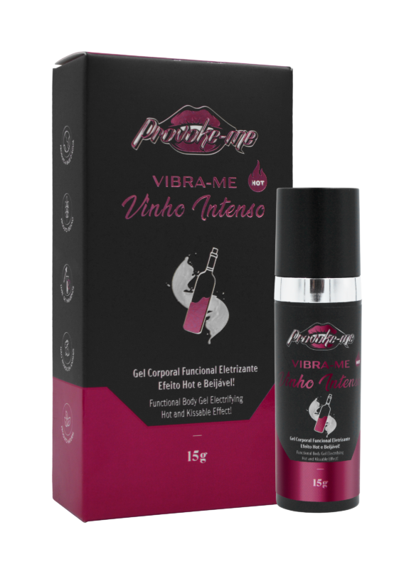 VIBRA-ME VINHO INTENSO HOT GEL ELETRIZANTE BEIJÁVEL 15G