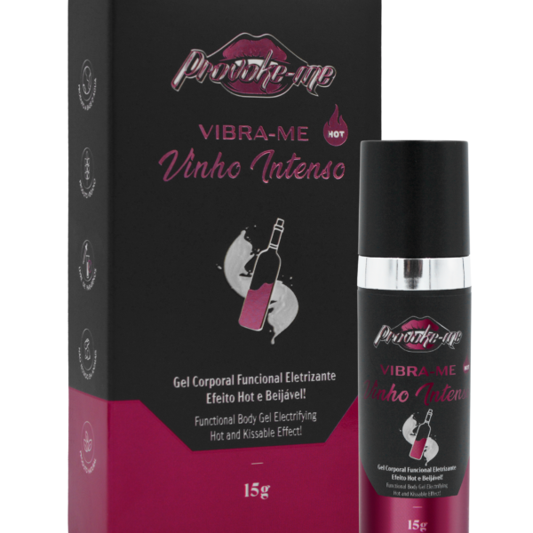VIBRA-ME VINHO INTENSO HOT GEL ELETRIZANTE BEIJÁVEL 15G