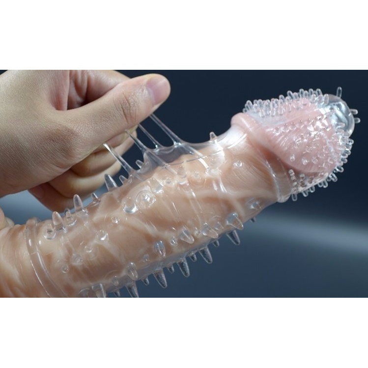 Capa Peniana Texturizada em Jelly - Macia e Flexível 14 cm (1030) — foto 2