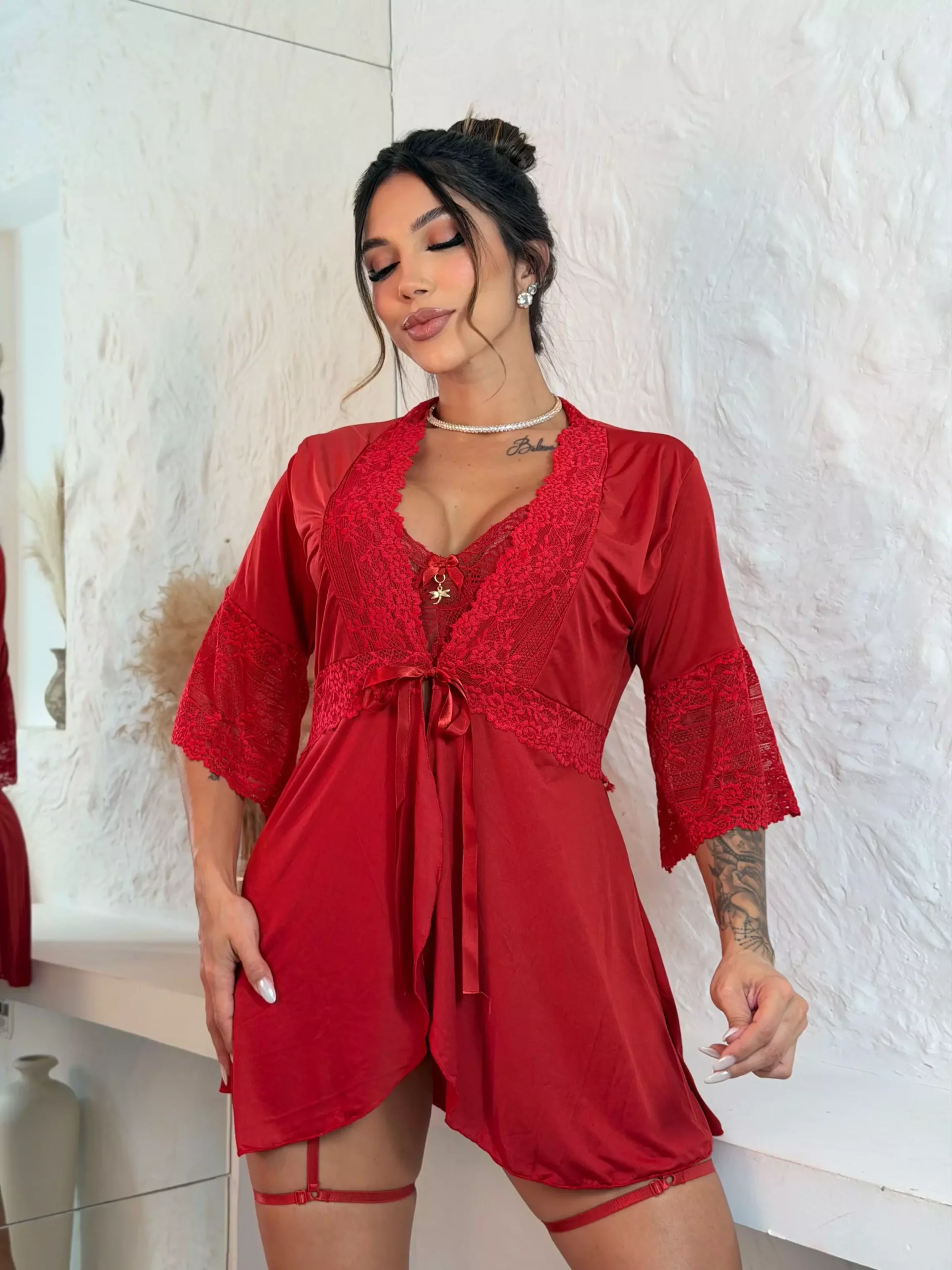 Robe Ravena - vermelho - M — foto 4