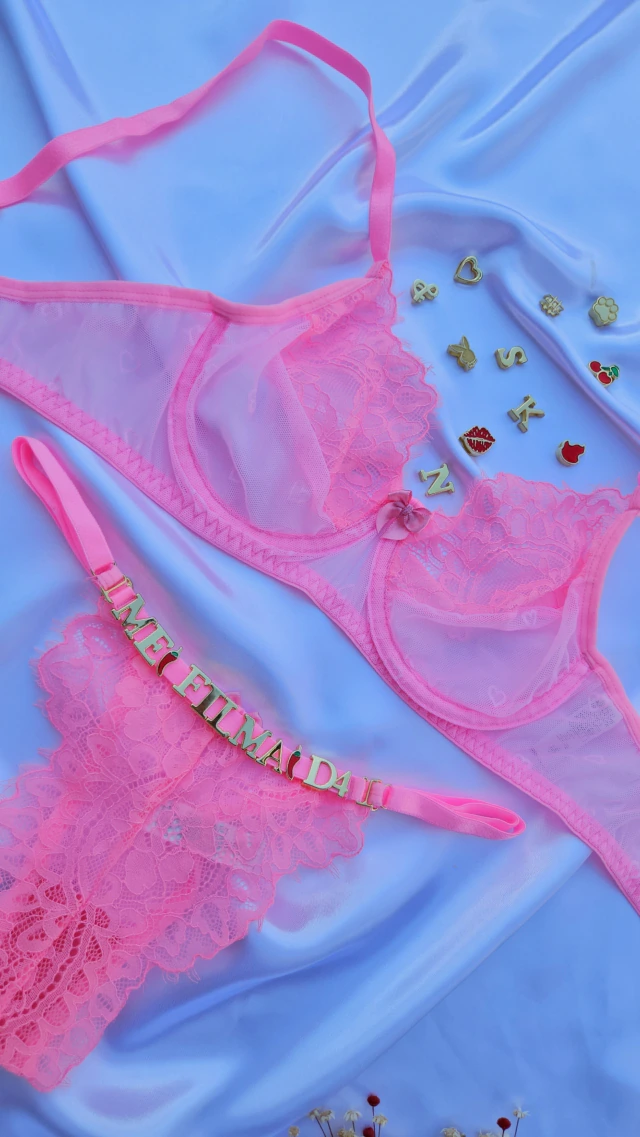 Conjunto (P) com aro transparente (letras não inlcusas) — foto 1