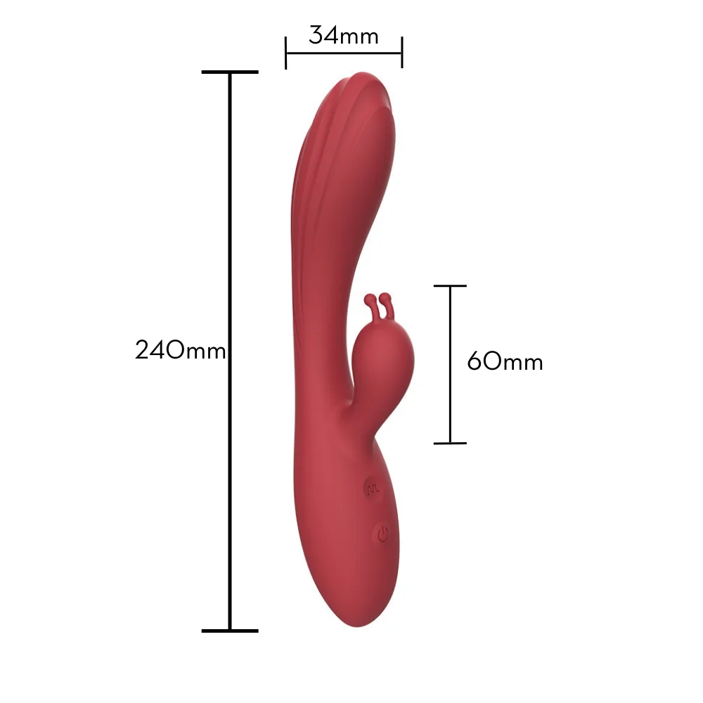 Vibrador ponto G com estimulador slug (1164) recarregável — foto 5