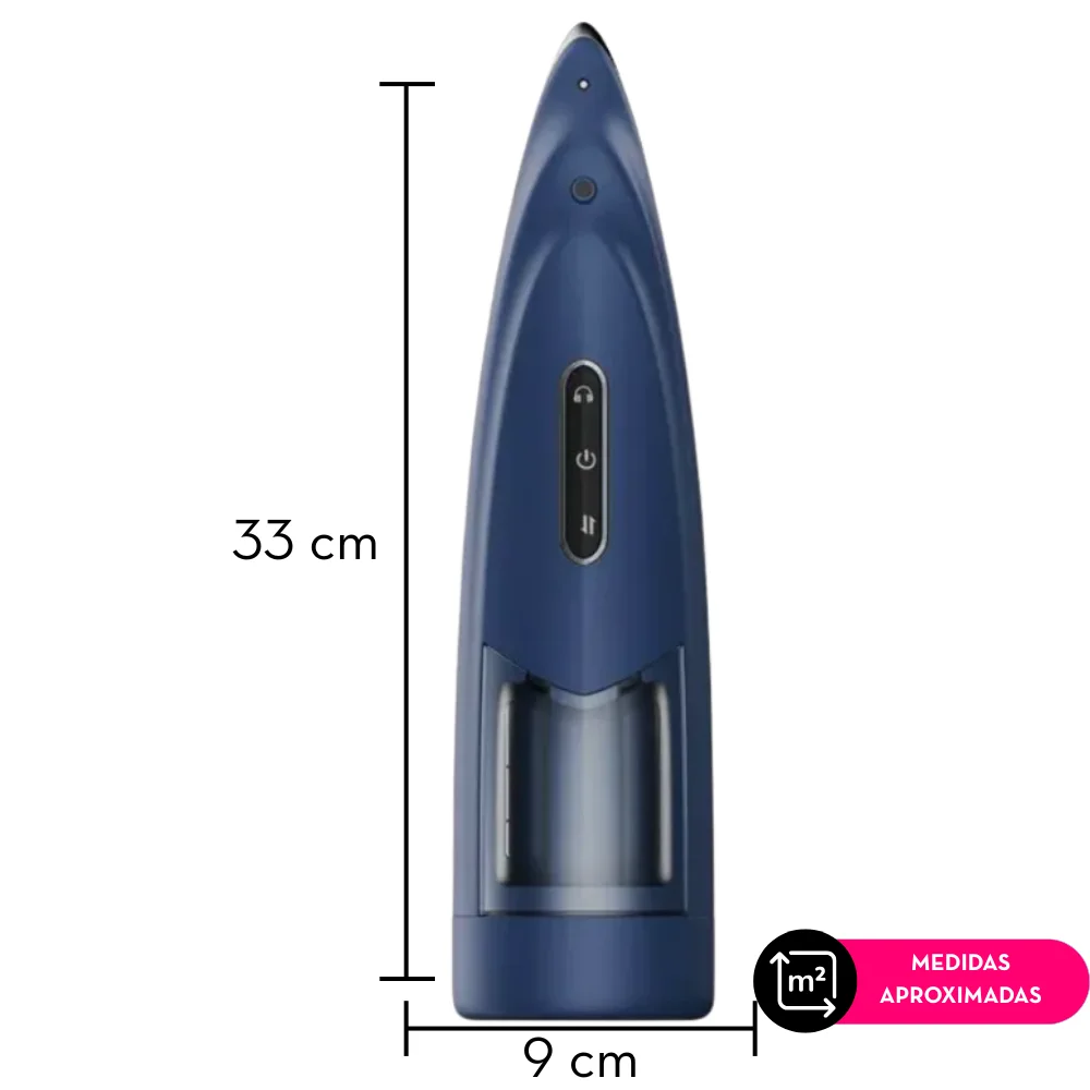 Masturbador masculino com rotação 360° (6453) recarregável — foto 2