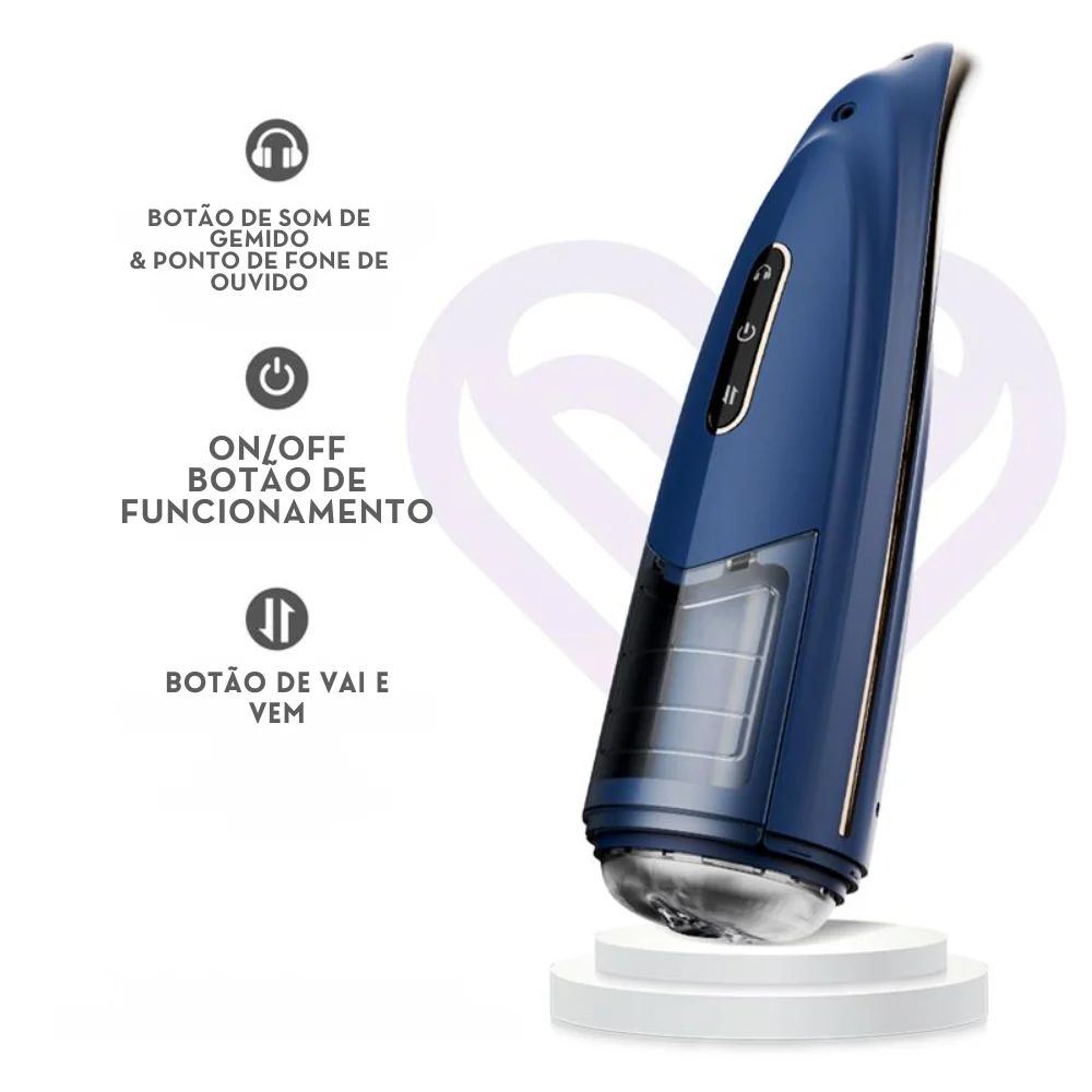Masturbador masculino com rotação 360° (6453) recarregável — foto 3