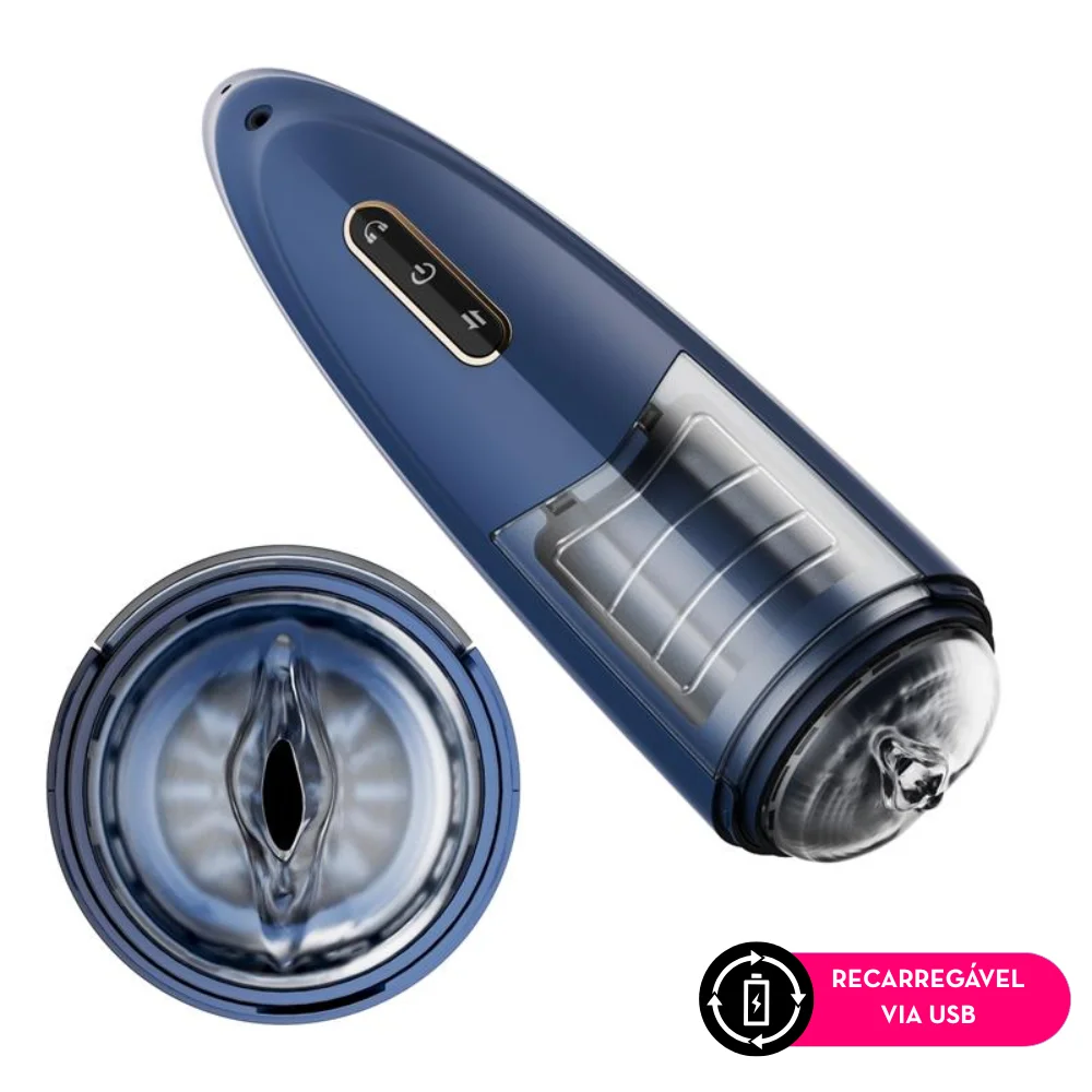 Masturbador masculino com rotação 360° (6453) recarregável — foto 1