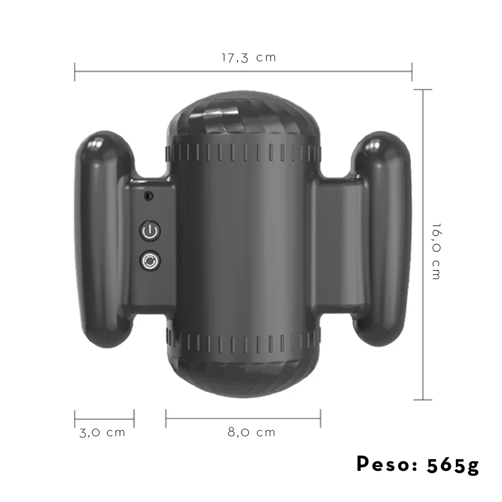 Super masturbador masculino rotativo (6456) recarregável — foto 2
