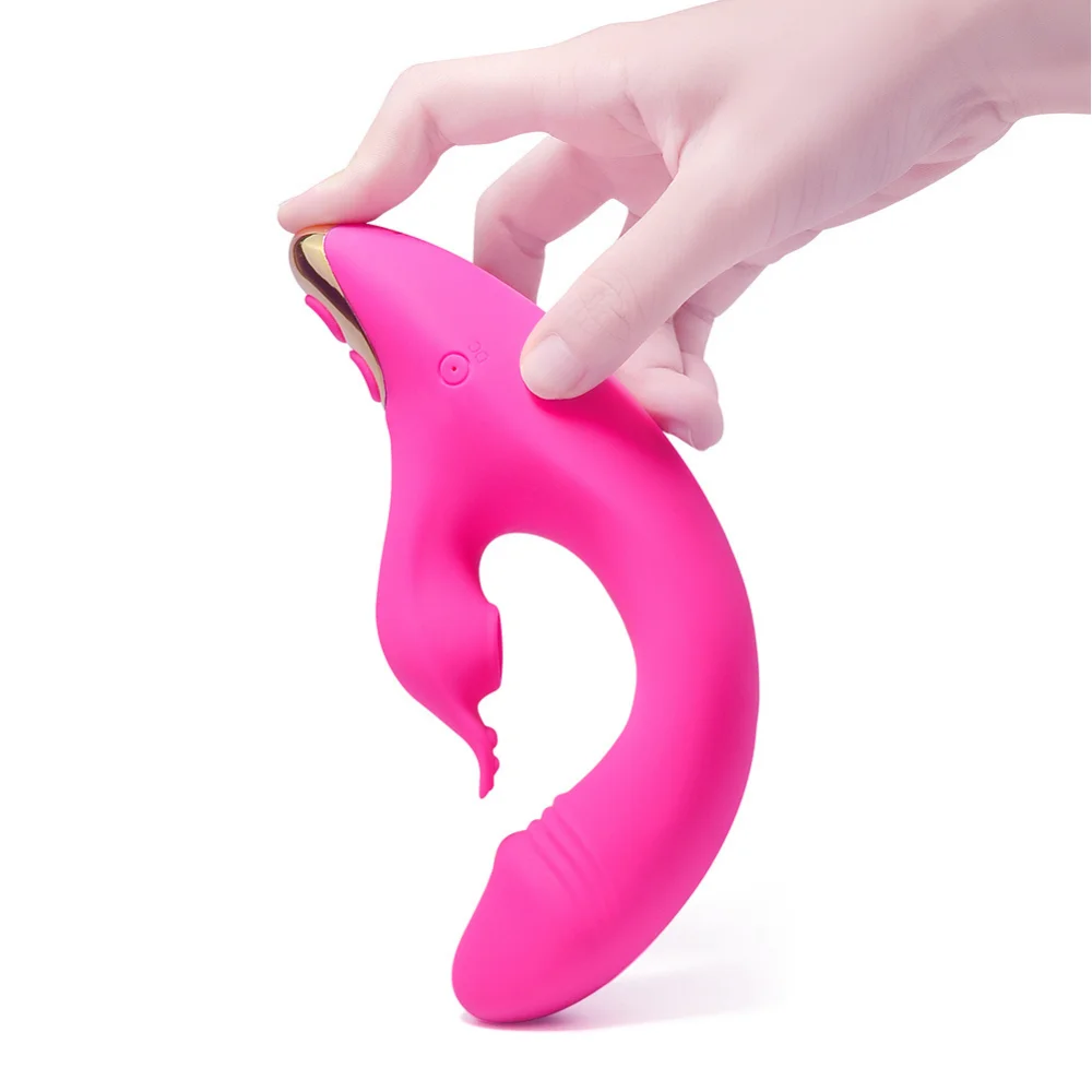 Vibrador ponto g com estimulador clitoriano (5248) recarregável — foto 6