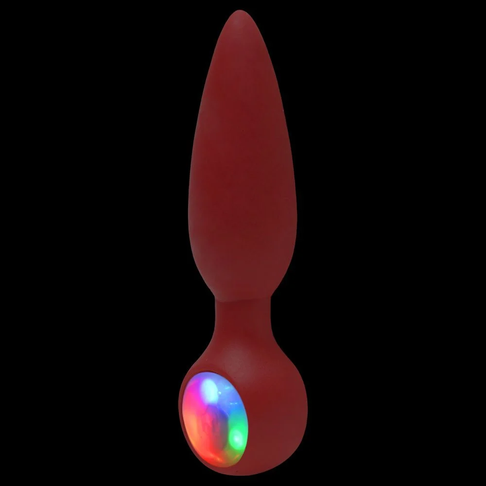 Plug Anal Led Cônico - vermelho — foto 1