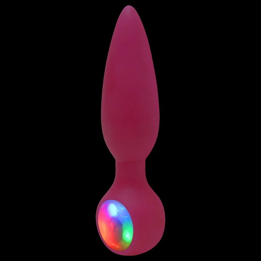 Plug Anal Led Cônico - rosa — foto 1