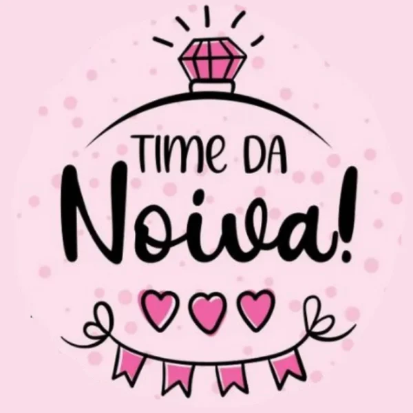 24 Adesivos Time Da Noiva (Despedida De Solteira E Chá De Lingerie) 5X5Cm